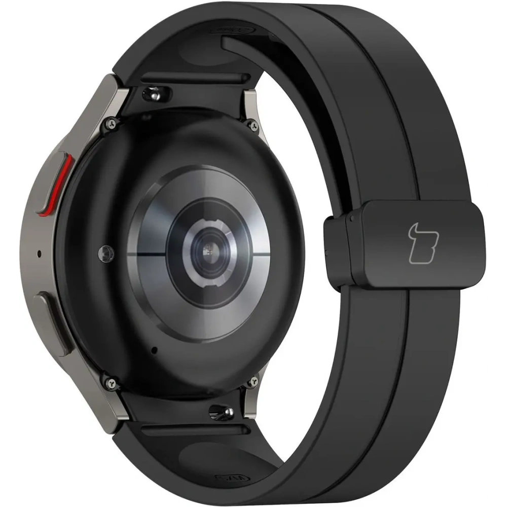 Silikonowy pasek Bizon Strap Watch Silicone do Samsung Galaxy Watch FE/7/6/6 Classic/5/5 Pro/4/4 Classic czarny