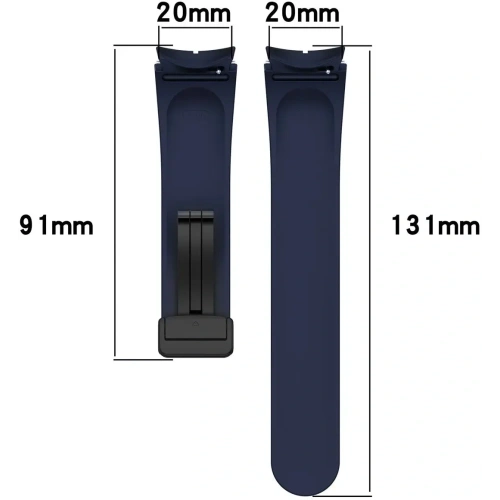 Buy Bizon Strap Watch Silicone Samsung Galaxy Watch FE/7/6/6 Classic/5/5 Pro/4/4 Classic navy blue - BIZ6086 - {ean13} - Home Screen Store Europe