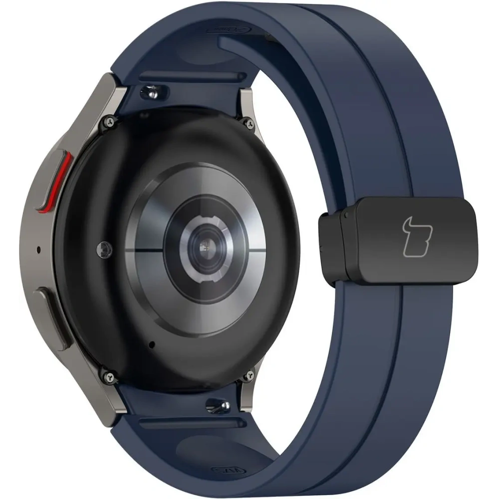 Silikonowy pasek Bizon Strap Watch Silicone do Samsung Galaxy Watch FE/7/6/6 Classic/5/5 Pro/4/4 Classic granatowy