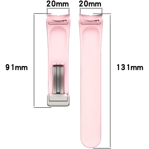 Buy Bizon Strap Watch Silicone Samsung Galaxy Watch FE/7/6/6 Classic/5/5 Pro/4/4 Classic light rose - BIZ6087 - {ean13} - Home Screen Store Europe