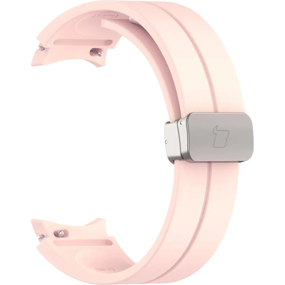Silikonowy pasek Bizon Strap Watch Silicone do Samsung Galaxy Watch FE/7/6/6 Classic/5/5 Pro/4/4 Classic jasnoróżowy