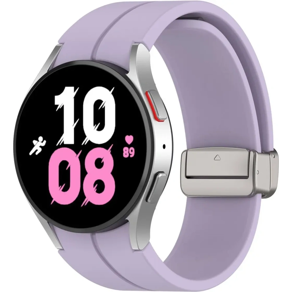 Silikonowy pasek Bizon Strap Watch Silicone do Samsung Galaxy Watch FE/7/6/6 Classic/5/5 Pro/4/4 Classic lawendowy