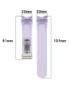 Kup Bizon Strap Watch Silikon Samsung Galaxy Watch FE/7/6/6 Classic/5/5 Pro/4/4 Classic lavendel - BIZ6088 - {ean13} - Sklep Home Screen