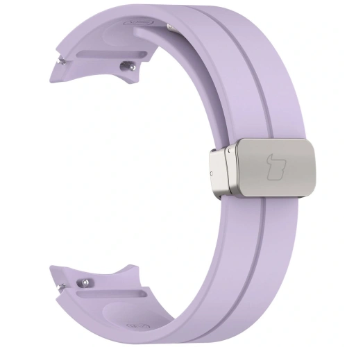 Kup Silikonový pásek Bizon Strap Watch Silicone do Samsung Galaxy Watch FE/7/6/6 Classic/5/5 Pro/4/4 Classic levandulový - BIZ6088 - {ean13} - Sklep Home Screen