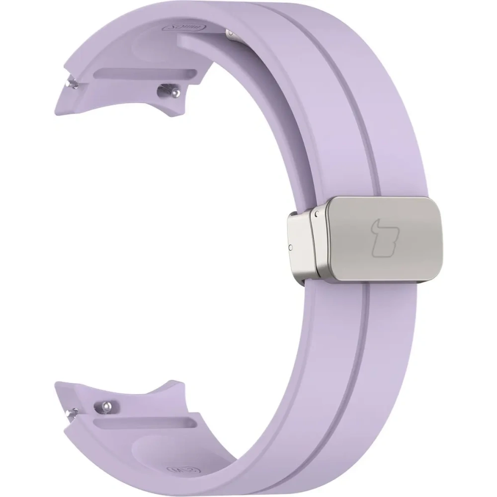 Silikonowy pasek Bizon Strap Watch Silicone do Samsung Galaxy Watch FE/7/6/6 Classic/5/5 Pro/4/4 Classic lawendowy