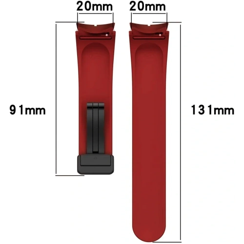 Kup Bizon Strap Watch Silicone Samsung Galaxy Watch FE/7/6/6 Classic/5/5 Pro/4/4 Classic bordó - BIZ6089 - {ean13} - Sklep Home Screen