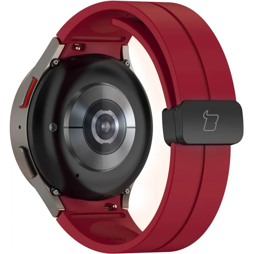Silikonowy pasek Bizon Strap Watch Silicone do Samsung Galaxy Watch FE/7/6/6 Classic/5/5 Pro/4/4 Classic burgundowy