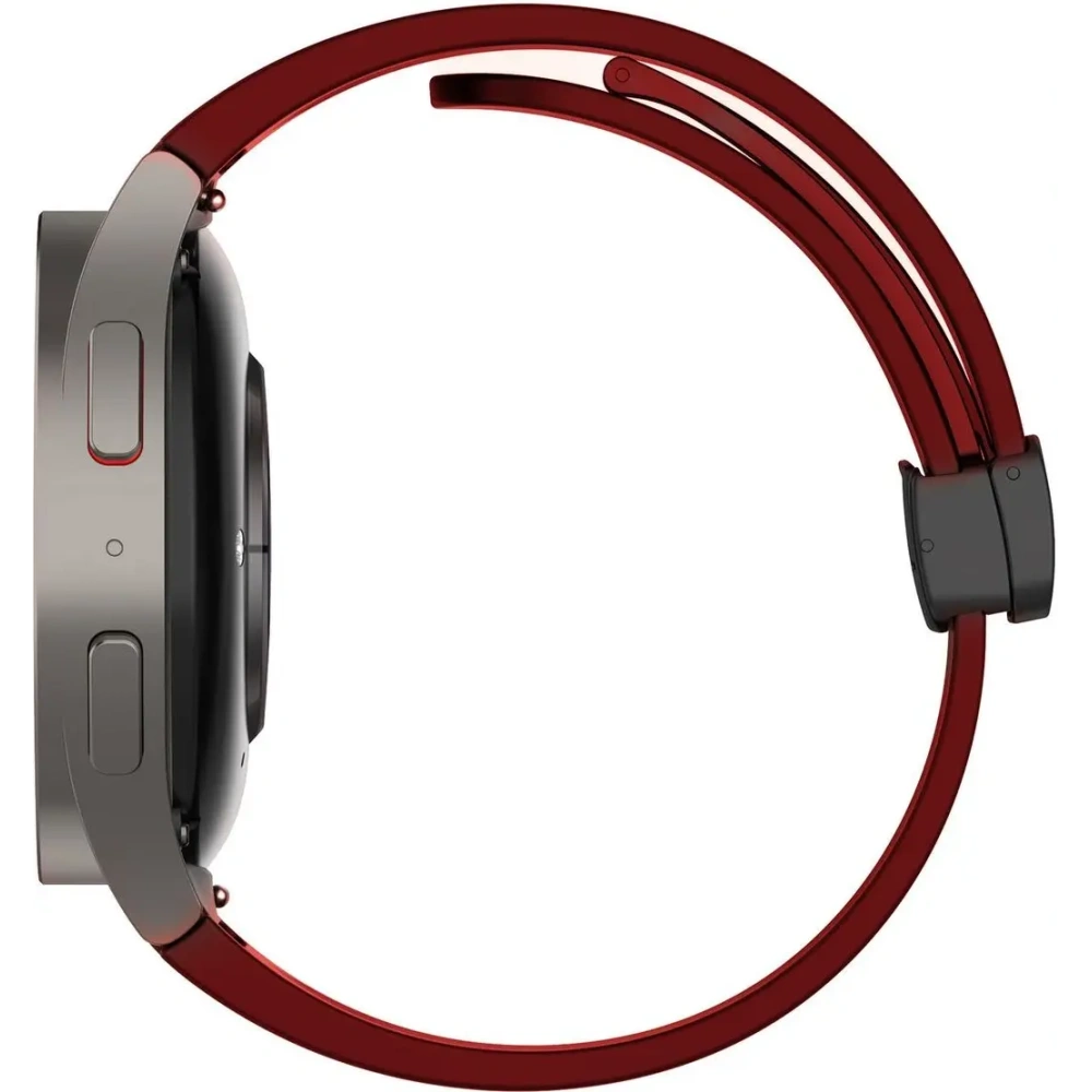Silikonowy pasek Bizon Strap Watch Silicone do Samsung Galaxy Watch FE/7/6/6 Classic/5/5 Pro/4/4 Classic burgundowy
