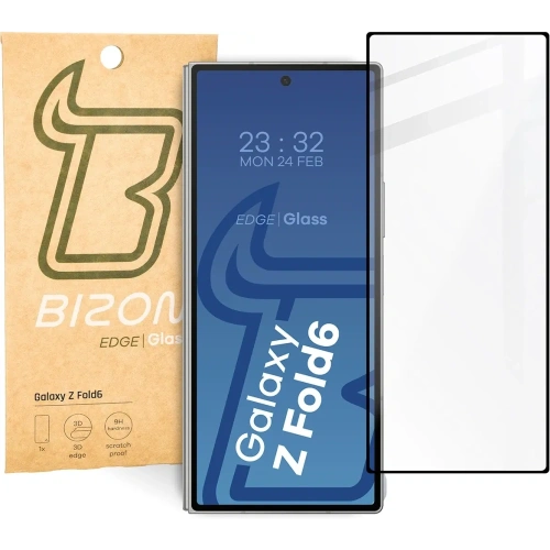 Kup Sklo tvrzené Bizon Glass Edge 2 do Samsung Galaxy Z Fold6 černý rámeček - BIZ6091 - {ean13} - Sklep Home Screen