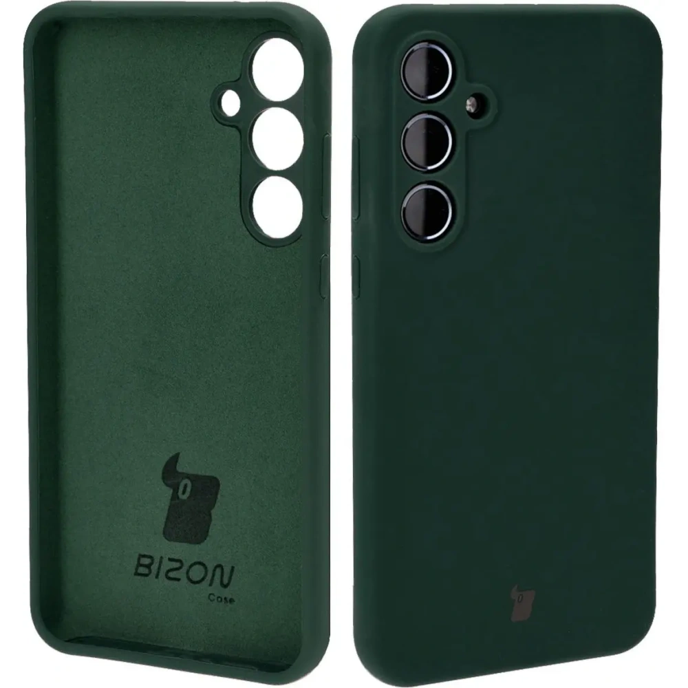 Silikonowe etui Bizon Soft Case do Samsung Galaxy A35 5G ciemnozielone