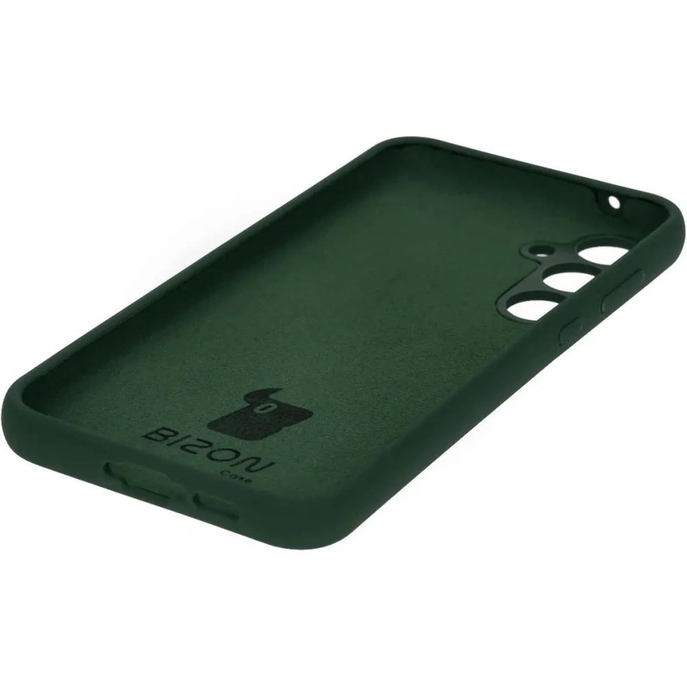 Silikonowe etui Bizon Soft Case do Samsung Galaxy A35 5G ciemnozielone