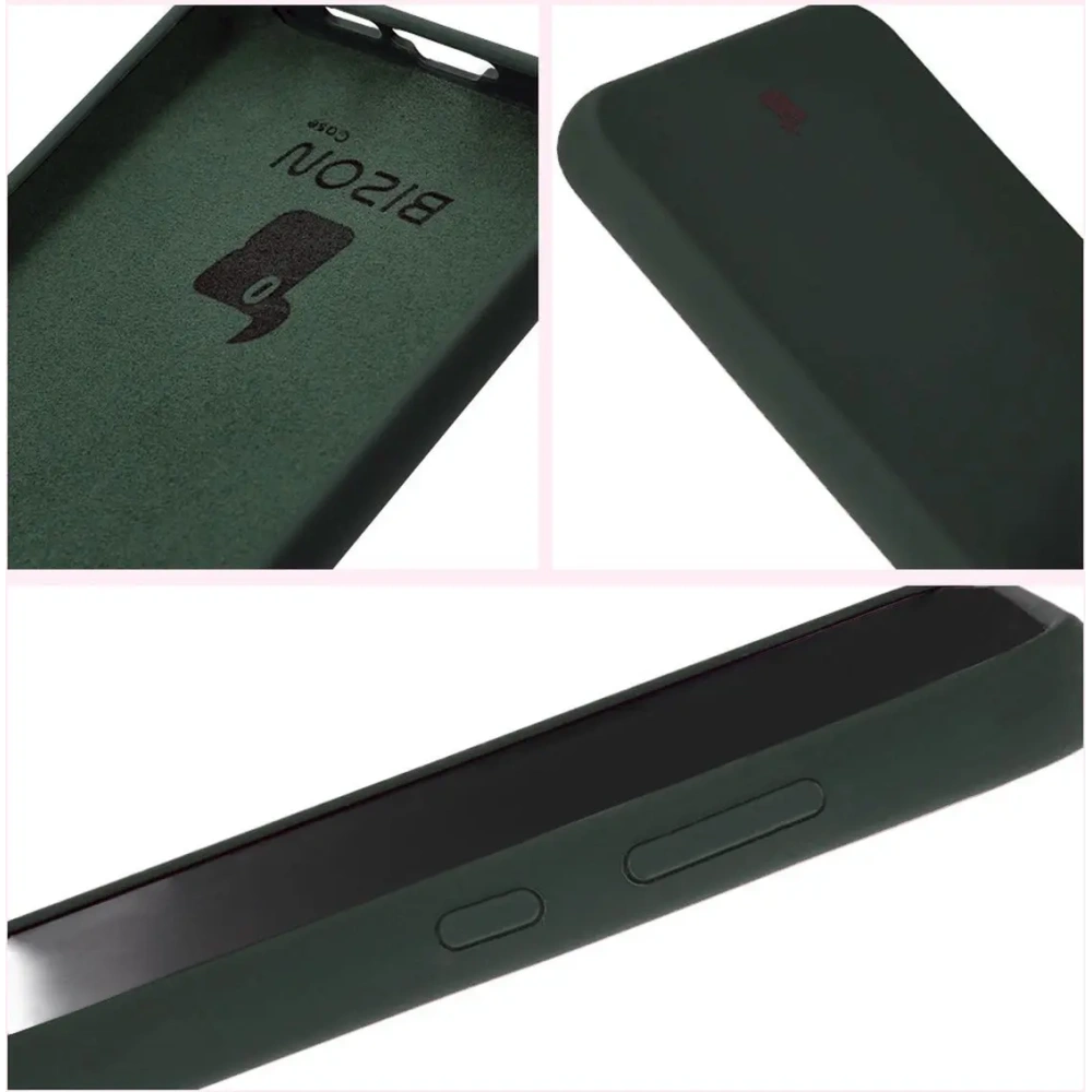 Silikonowe etui Bizon Soft Case do Samsung Galaxy A35 5G ciemnozielone
