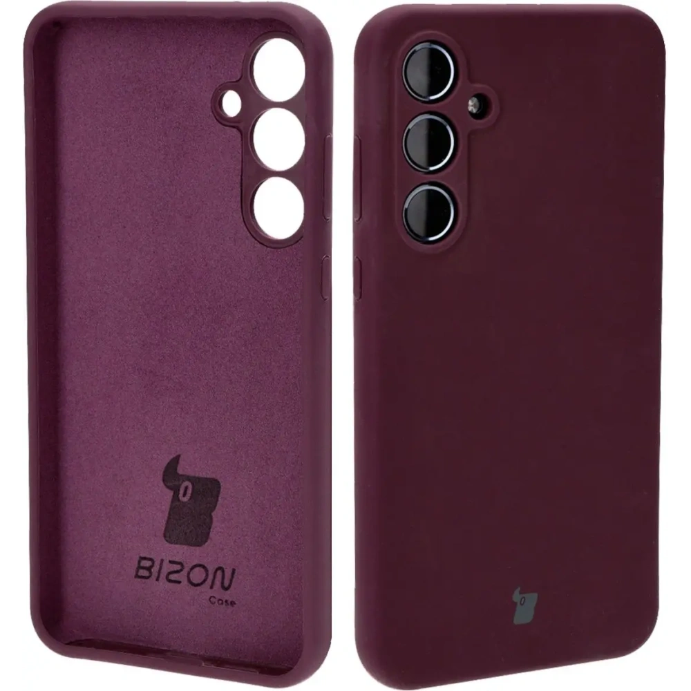 Silikonowe etui Bizon Soft Case do Samsung Galaxy A35 5G ciemnofioletowe