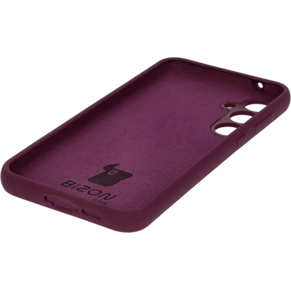 Silikonowe etui Bizon Soft Case do Samsung Galaxy A35 5G ciemnofioletowe
