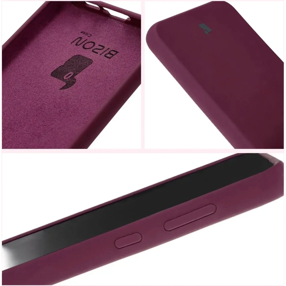 Silikonowe etui Bizon Soft Case do Samsung Galaxy A35 5G ciemnofioletowe