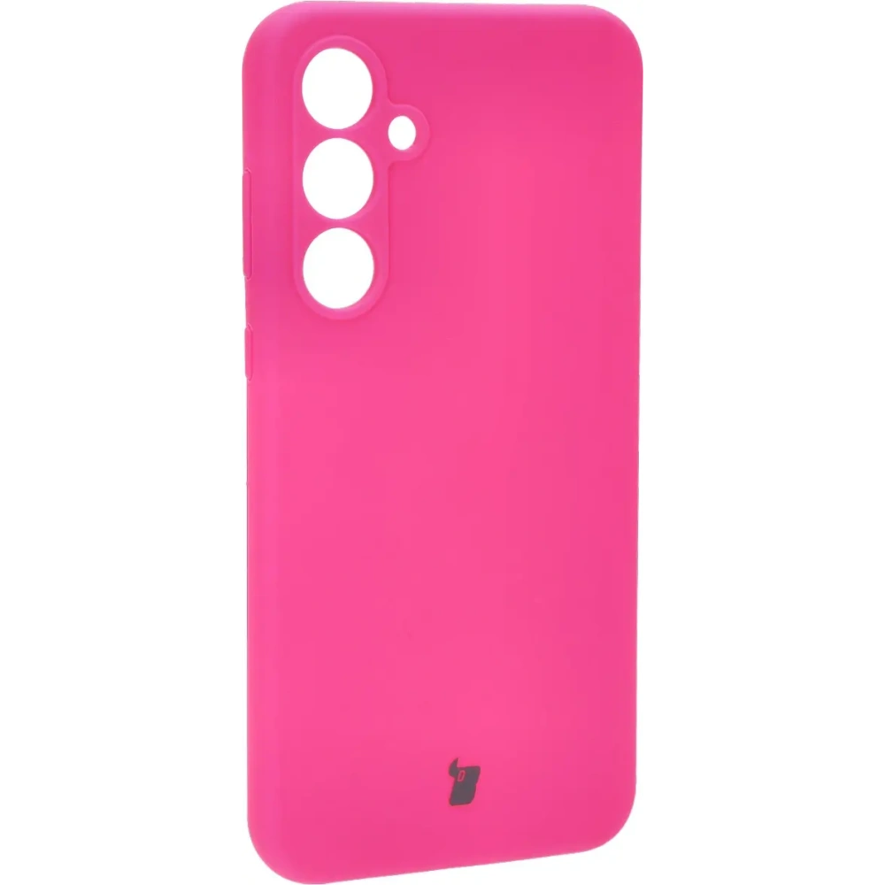 Silikonowe etui Bizon Soft Case do Samsung Galaxy A35 5G neonowo-różowe