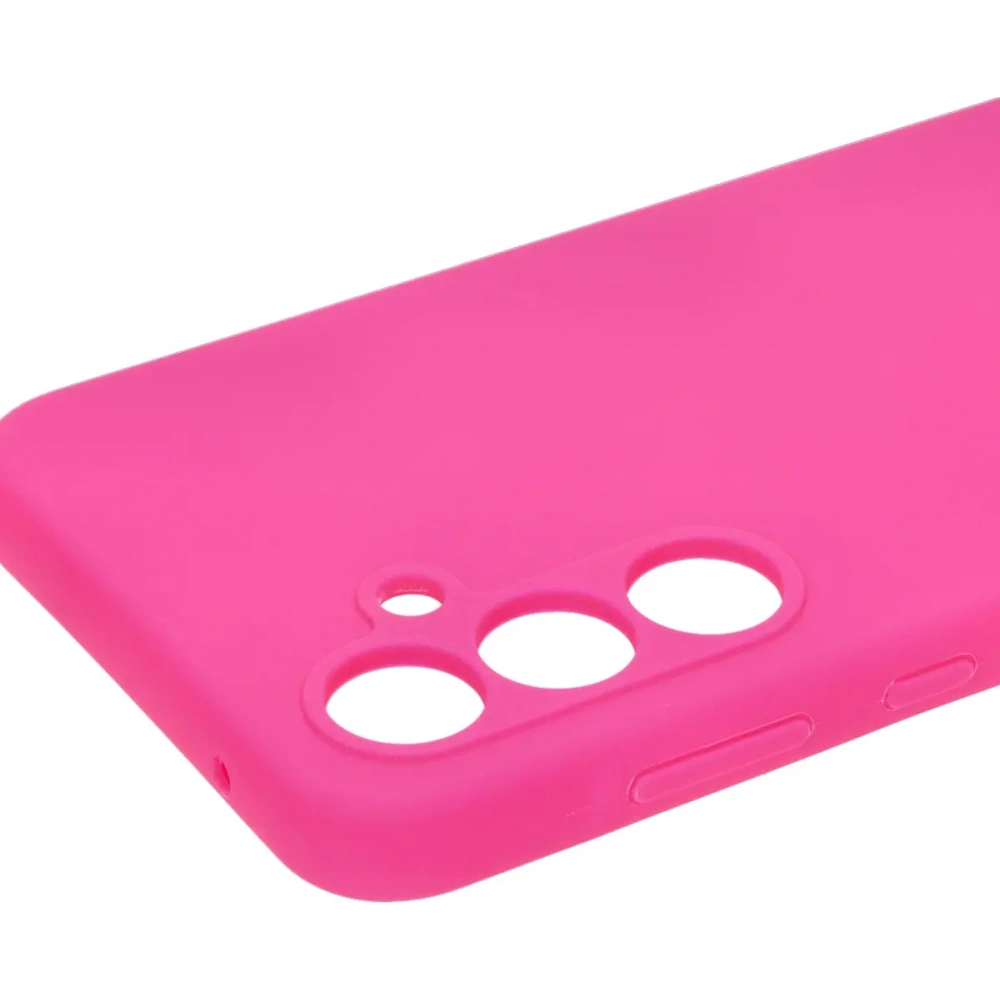 Silikonowe etui Bizon Soft Case do Samsung Galaxy A35 5G neonowo-różowe