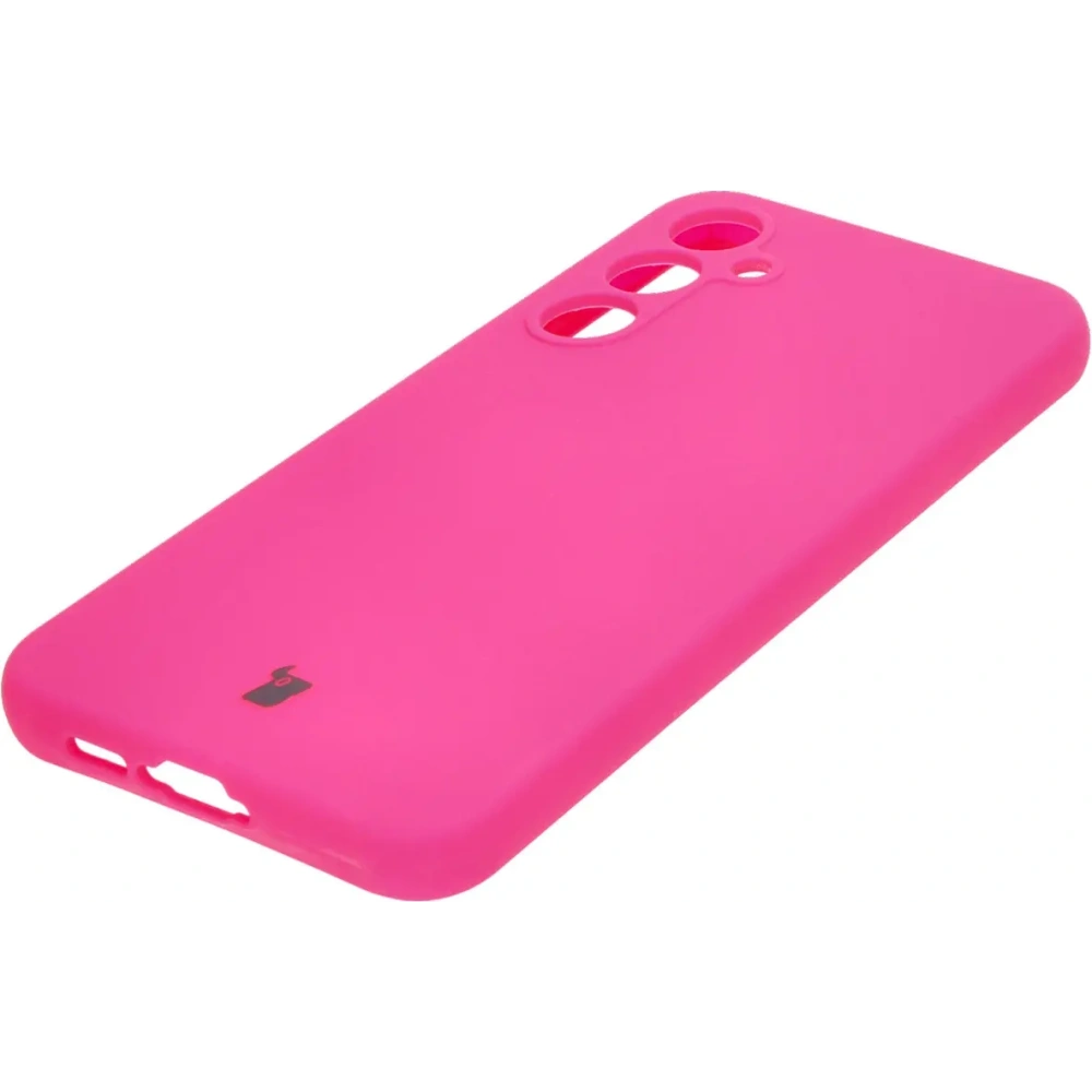 Silikonowe etui Bizon Soft Case do Samsung Galaxy A35 5G neonowo-różowe