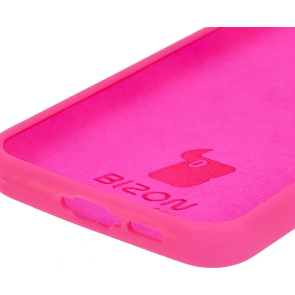 Silikonowe etui Bizon Soft Case do Samsung Galaxy A35 5G neonowo-różowe