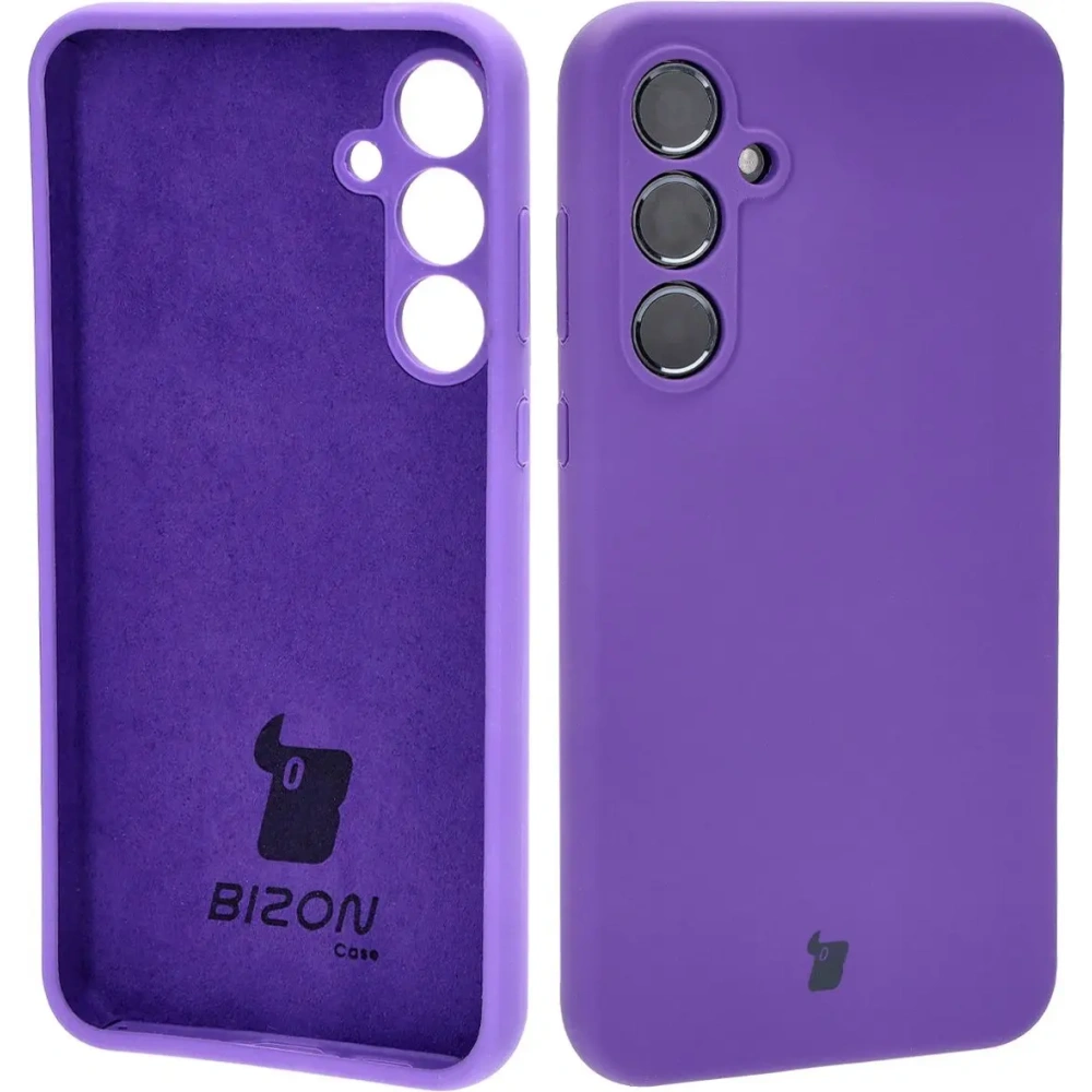 Silikonowe etui Bizon Soft Case do Samsung Galaxy A35 5G fioletowe