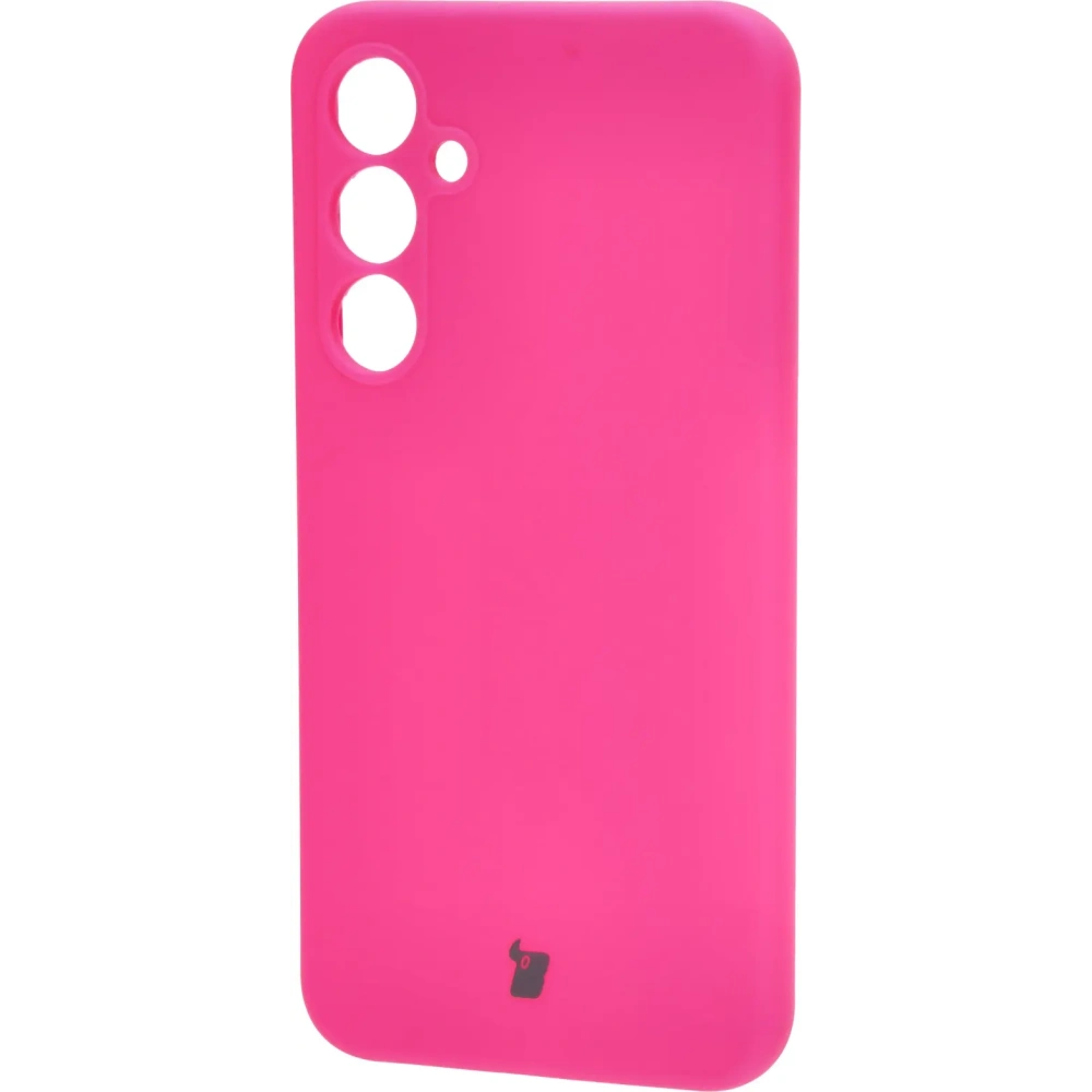Silikonowe etui Bizon Soft Case do Samsung Galaxy A55 5G neonowo-różowe