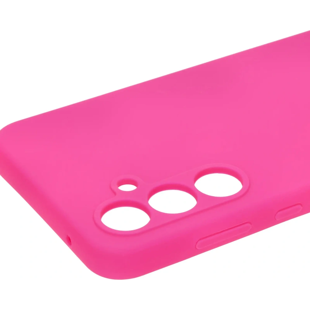 Silikonowe etui Bizon Soft Case do Samsung Galaxy A55 5G neonowo-różowe