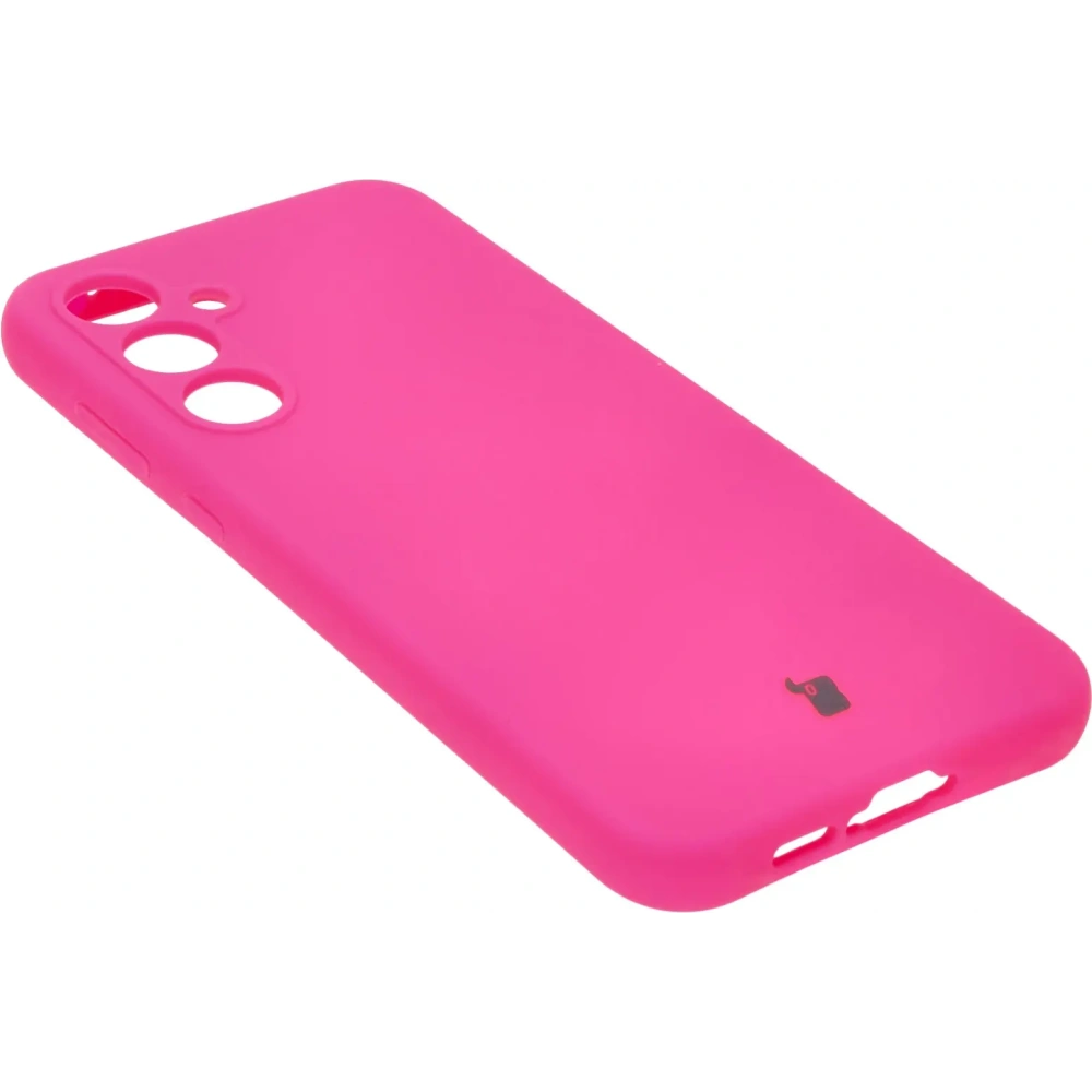 Silikonowe etui Bizon Soft Case do Samsung Galaxy A55 5G neonowo-różowe