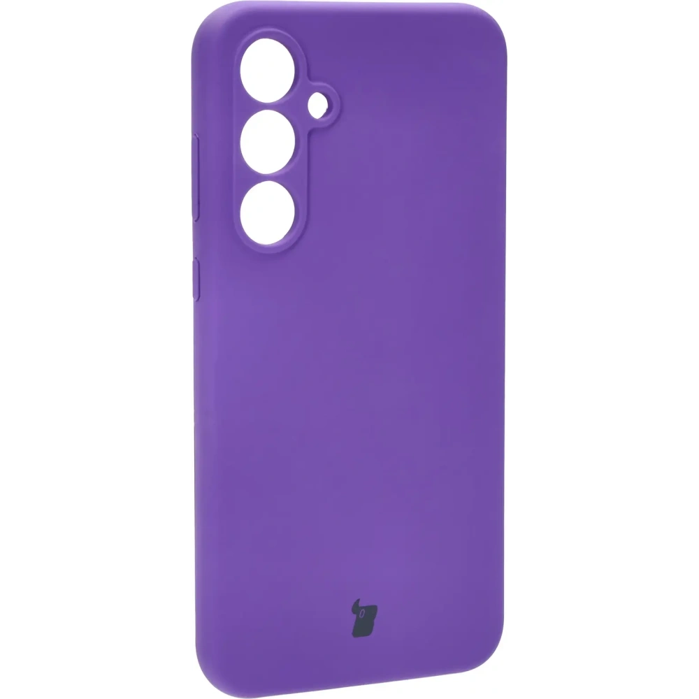 Silikonowe etui Bizon Soft Case do Samsung Galaxy A55 5G fioletowe