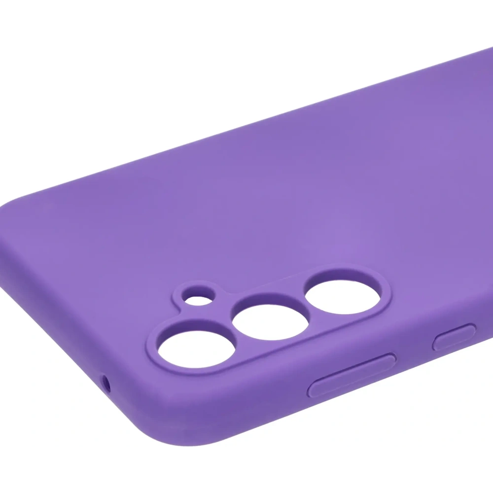 Silikonowe etui Bizon Soft Case do Samsung Galaxy A55 5G fioletowe
