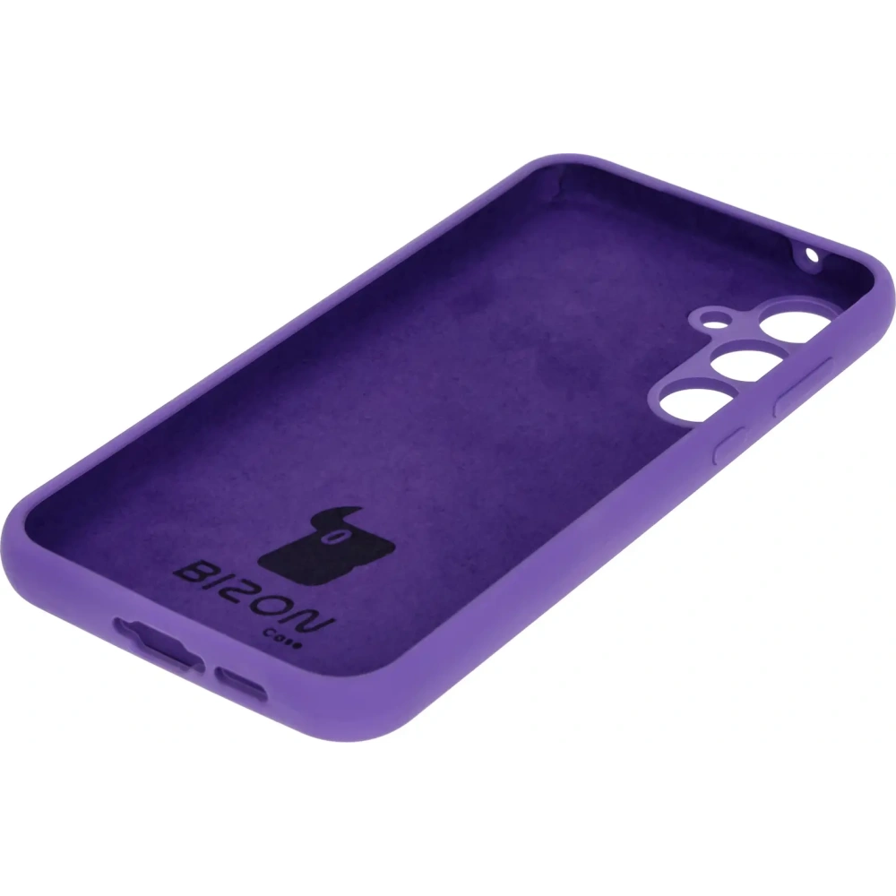 Silikonowe etui Bizon Soft Case do Samsung Galaxy A55 5G fioletowe