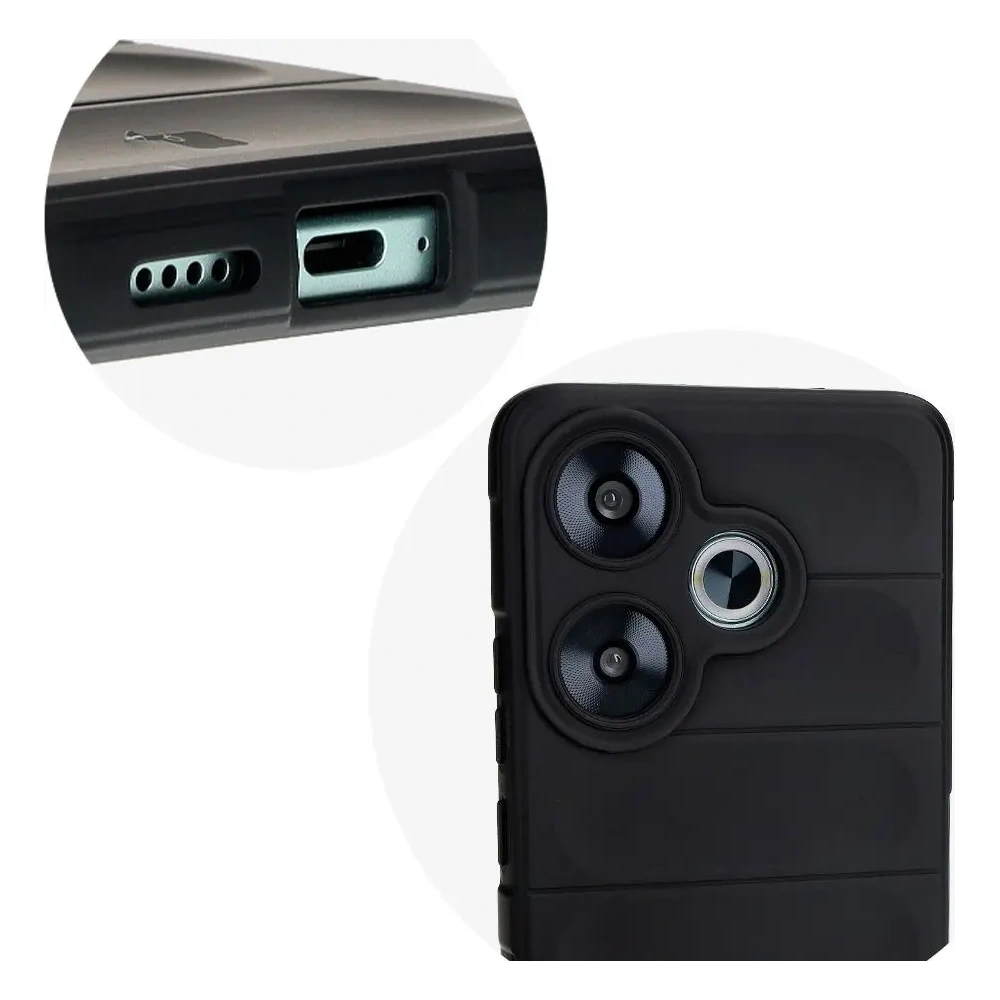 Pancerne etui Bizon Case Tur do Xiaomi Poco F6 czarne