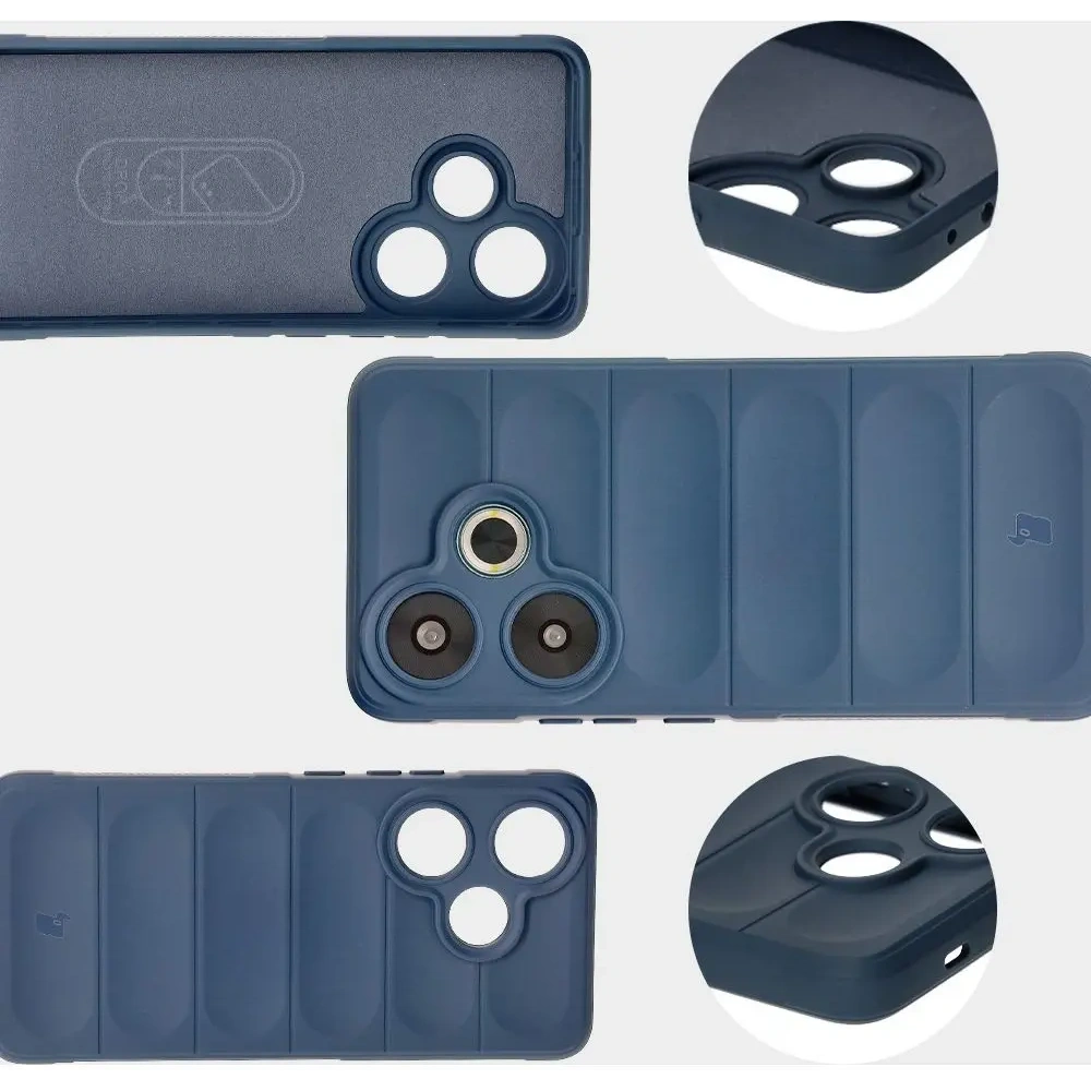 Pancerne etui Bizon Case Tur do Xiaomi Poco F6 granatowe
