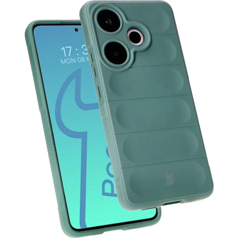 Pancerne etui Bizon Case Tur do Xiaomi Poco F6 ciemnozielone