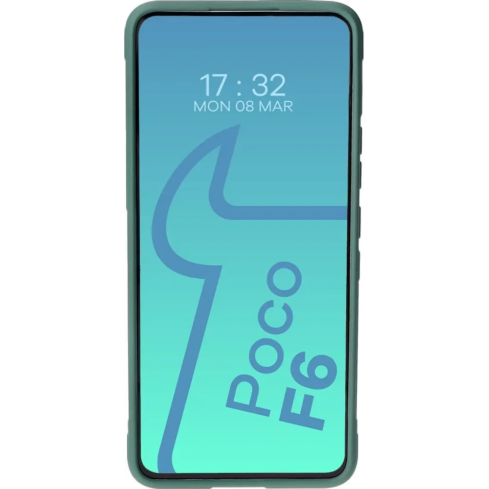 Pancerne etui Bizon Case Tur do Xiaomi Poco F6 ciemnozielone