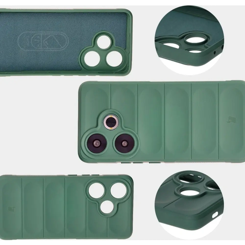 Pancerne etui Bizon Case Tur do Xiaomi Poco F6 ciemnozielone