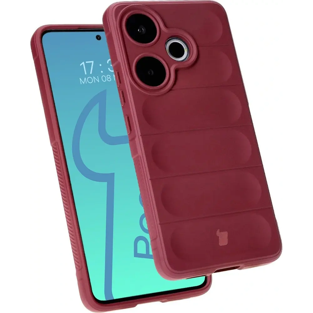Pancerne etui Bizon Case Tur do Xiaomi Poco F6 ciemnofioletowe