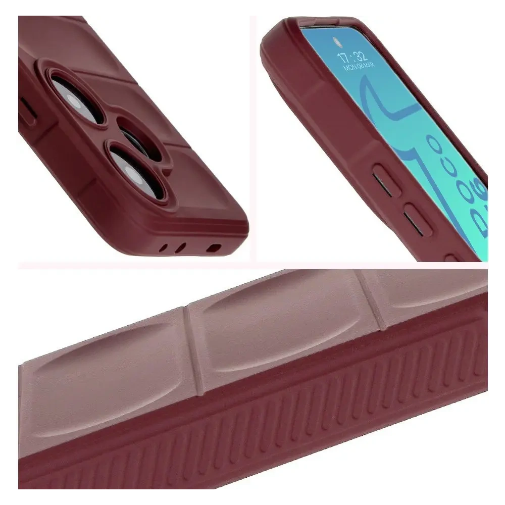 Pancerne etui Bizon Case Tur do Xiaomi Poco F6 ciemnofioletowe