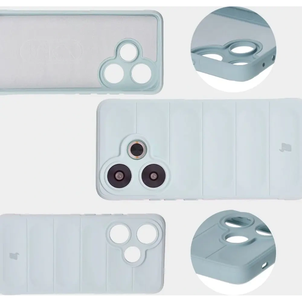 Pancerne etui Bizon Case Tur do Xiaomi Poco F6 jasnoniebieskie