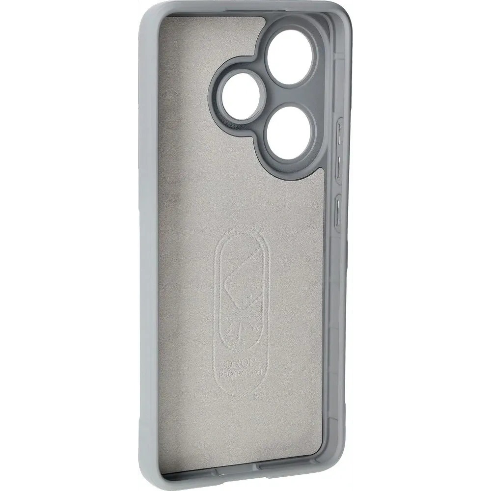 Pancerne etui Bizon Case Tur do Xiaomi Poco F6 jasnoszare