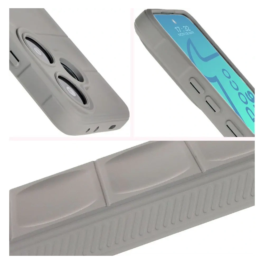 Pancerne etui Bizon Case Tur do Xiaomi Poco F6 jasnoszare