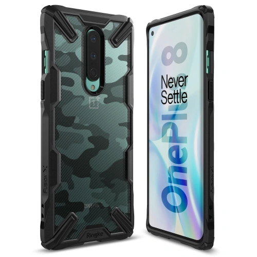Kup Etui Ringke Fusion-X OnePlus 8 Camo (Moro) černé - RGK1174MOB - {ean13} - Sklep Home Screen