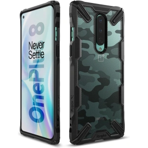 Kup Etui Ringke Fusion-X OnePlus 8 Camo (Moro) Black - RGK1174MOB - {ean13} - Sklep Home Screen