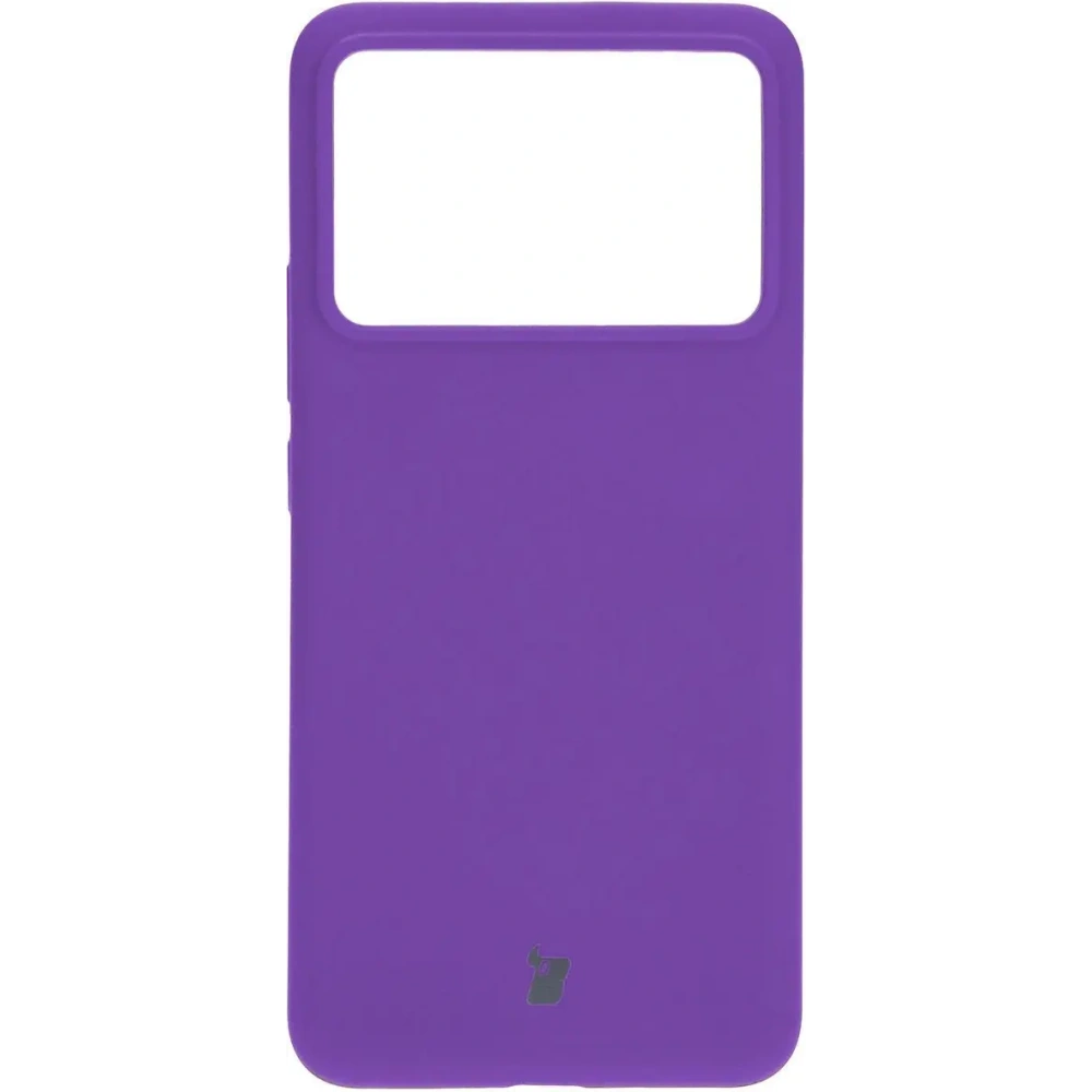 Silikonowe etui Bizon Soft Case do Xiaomi Poco F6 Pro fioletowe