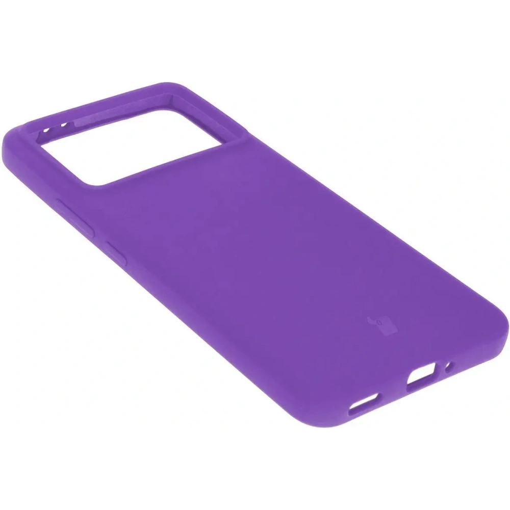 Silikonowe etui Bizon Soft Case do Xiaomi Poco F6 Pro fioletowe