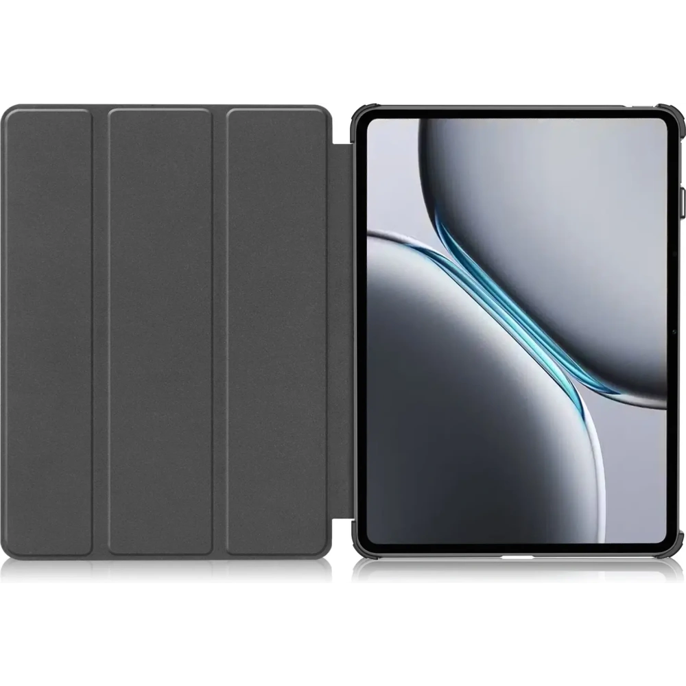 Etui z klapką Bizon Case Tab Croc do OnePlus Pad 2 / Pad Pro granatowe