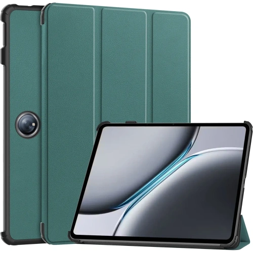 Kup Husa Bison Case Tab Croc flip pentru OnePlus Pad 2 / Pad Pro verde închis - BIZ6112 - {ean13} - Sklep Home Screen