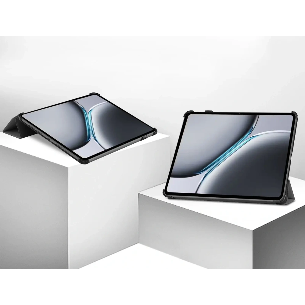 Etui z klapką Bizon Case Tab Croc do OnePlus Pad 2 / Pad Pro szare