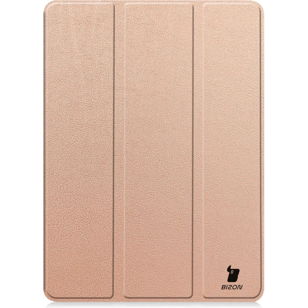 Etui z klapką Bizon Case Tab Croc do OnePlus Pad 2 / Pad Pro różowozłote