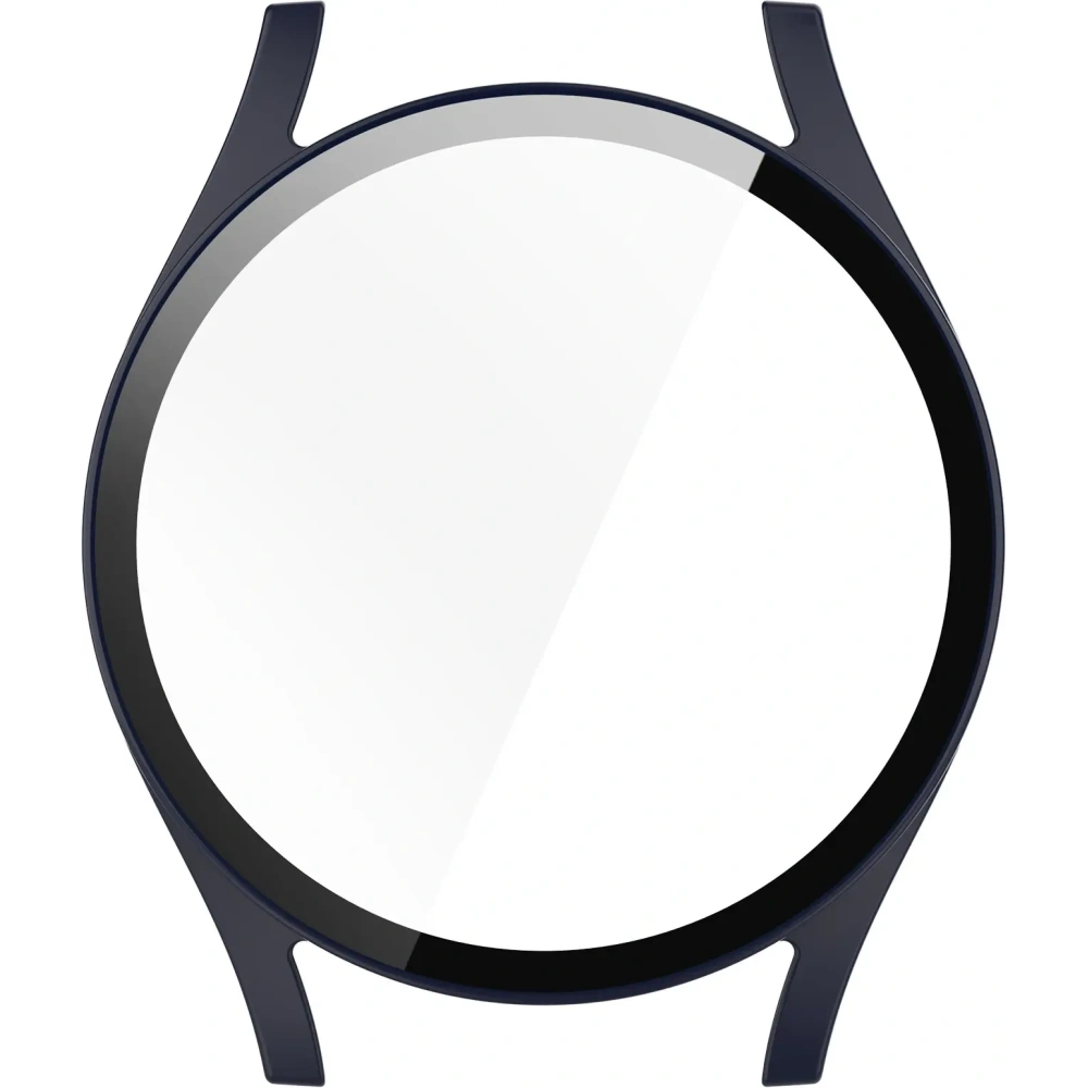 Etui ze szkłem do zegarka Bizon Case+Glass Watch do Samsung Galaxy Watch 7 40 mm niebieskie