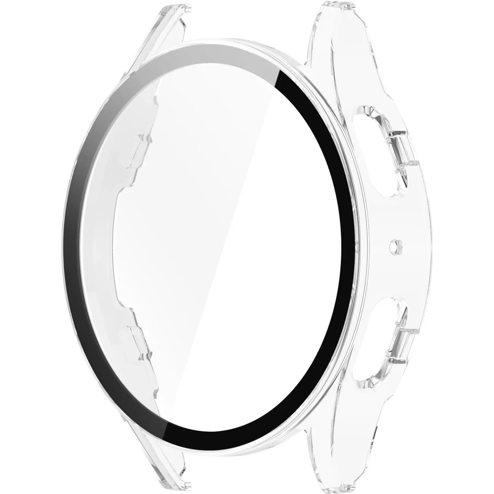 Etui ze szkłem do zegarka Bizon Case+Glass Watch do Samsung Galaxy Watch 7 40 mm przezroczyste